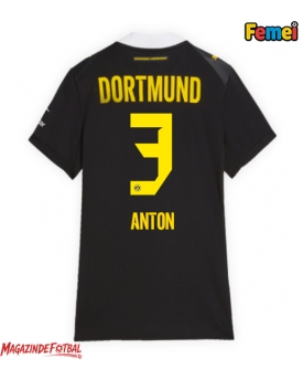 Borussia Dortmund Waldemar Anton #3 Tricou Fotbal Replică 2026-27 Femei Deplasare Borussia Dortmund Waldemar Anton #3 Tricou Fotbal Replică 2026-27 Femei Deplasare